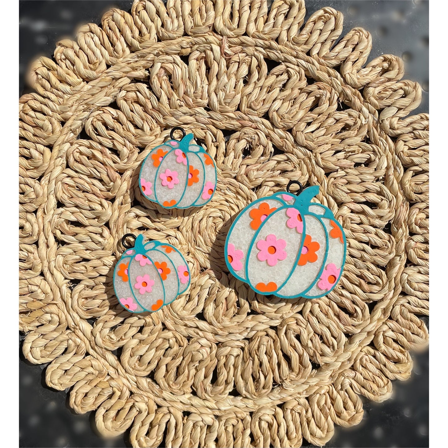 Floral Pumpkin Car Freshies