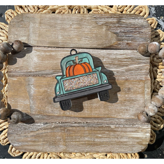 Truck With Pumpkin Car Freshie