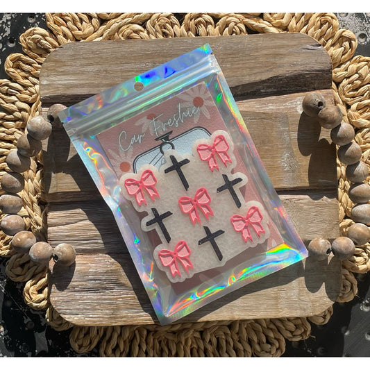 Crosses & Bows Car Freshie